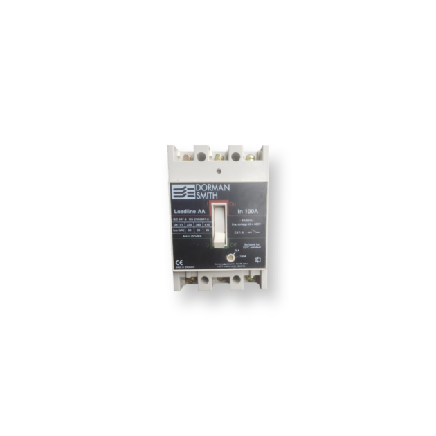 Dorman Smith 3pole 100AMPS circuit breaker.
