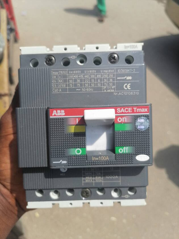 100amps mccb ABB 4pole breaker