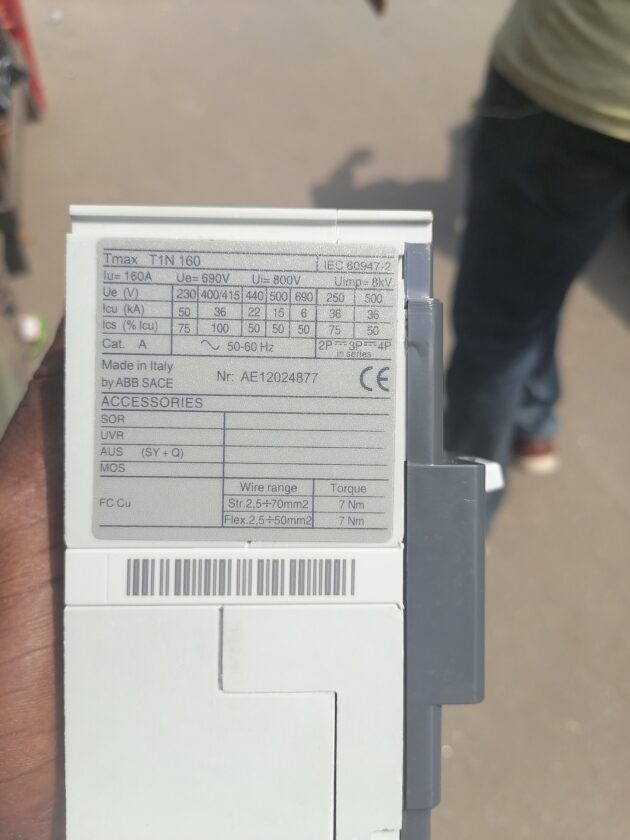100amps mccb ABB 4pole breaker - Image 4