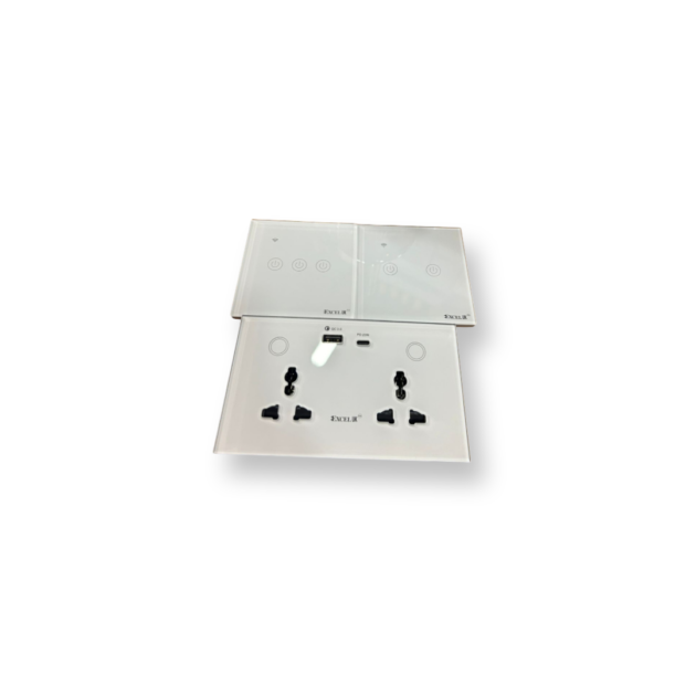 Smart socket and switches with USB ports and type c ports