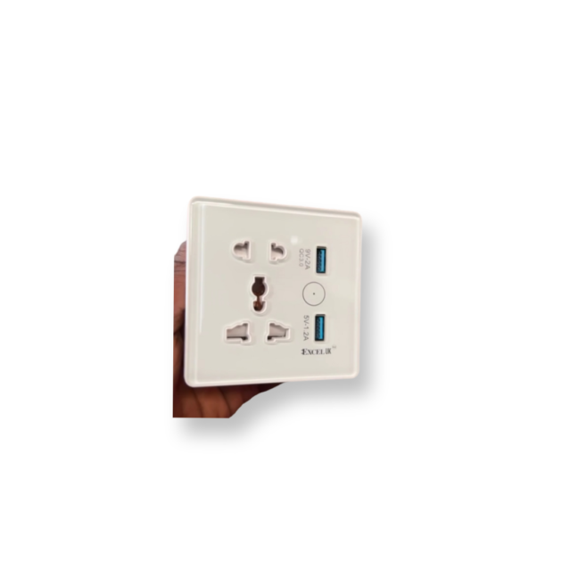 Smart socket and switches with USB ports and type c ports - Image 2