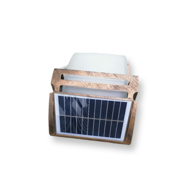 Solar cast body wall/fence light