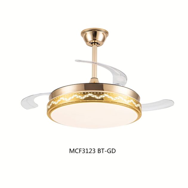 *vell max Chandelier Fan Light with Bluetooth - WH+WWT* - Image 5