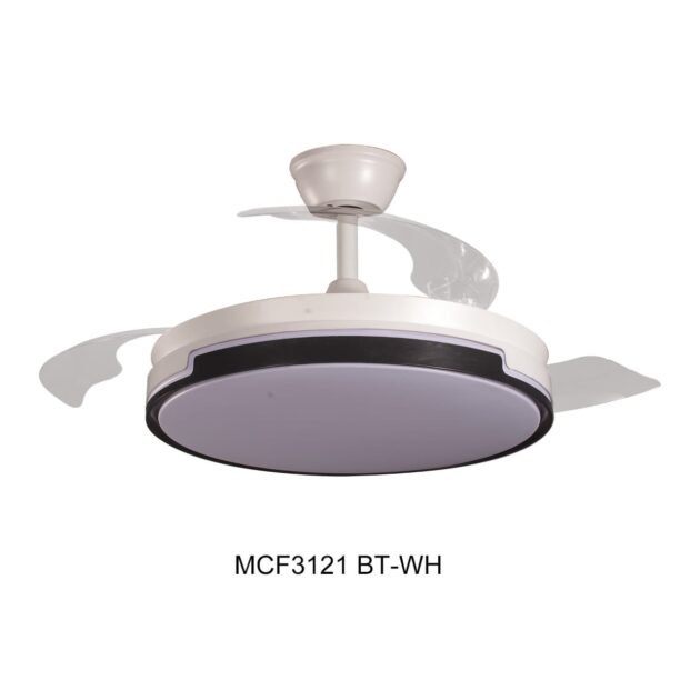 *vell max Chandelier Fan Light with Bluetooth - WH+WWT* - Image 7