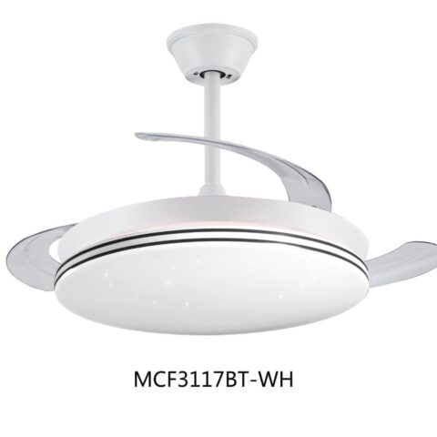 *vell max Chandelier Fan Light with Bluetooth - WH+WWT* - Image 12