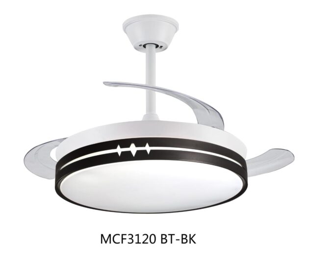 *vell max Chandelier Fan Light with Bluetooth - WH+WWT* - Image 3