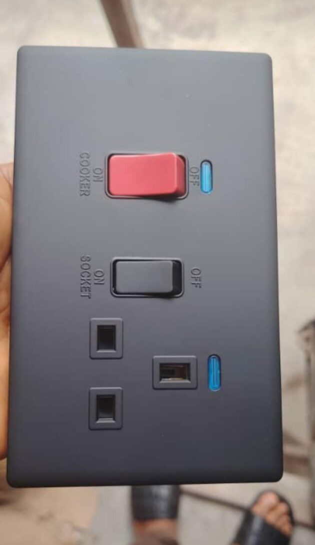 Exell UK black 3x6 socket,double socket,single socket,1Gang,2gang,3gang switches.