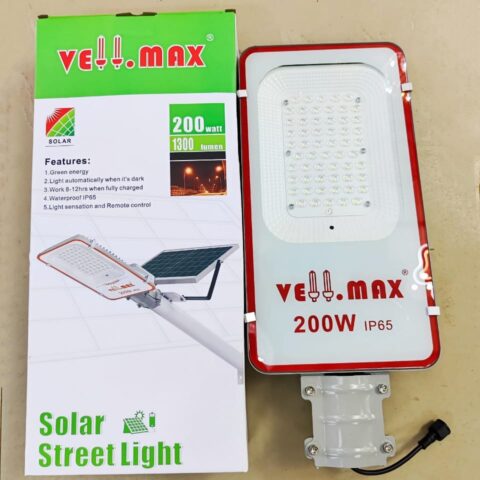 Vell max separate panel solar street 200W:  #58,000.150w: #47,000